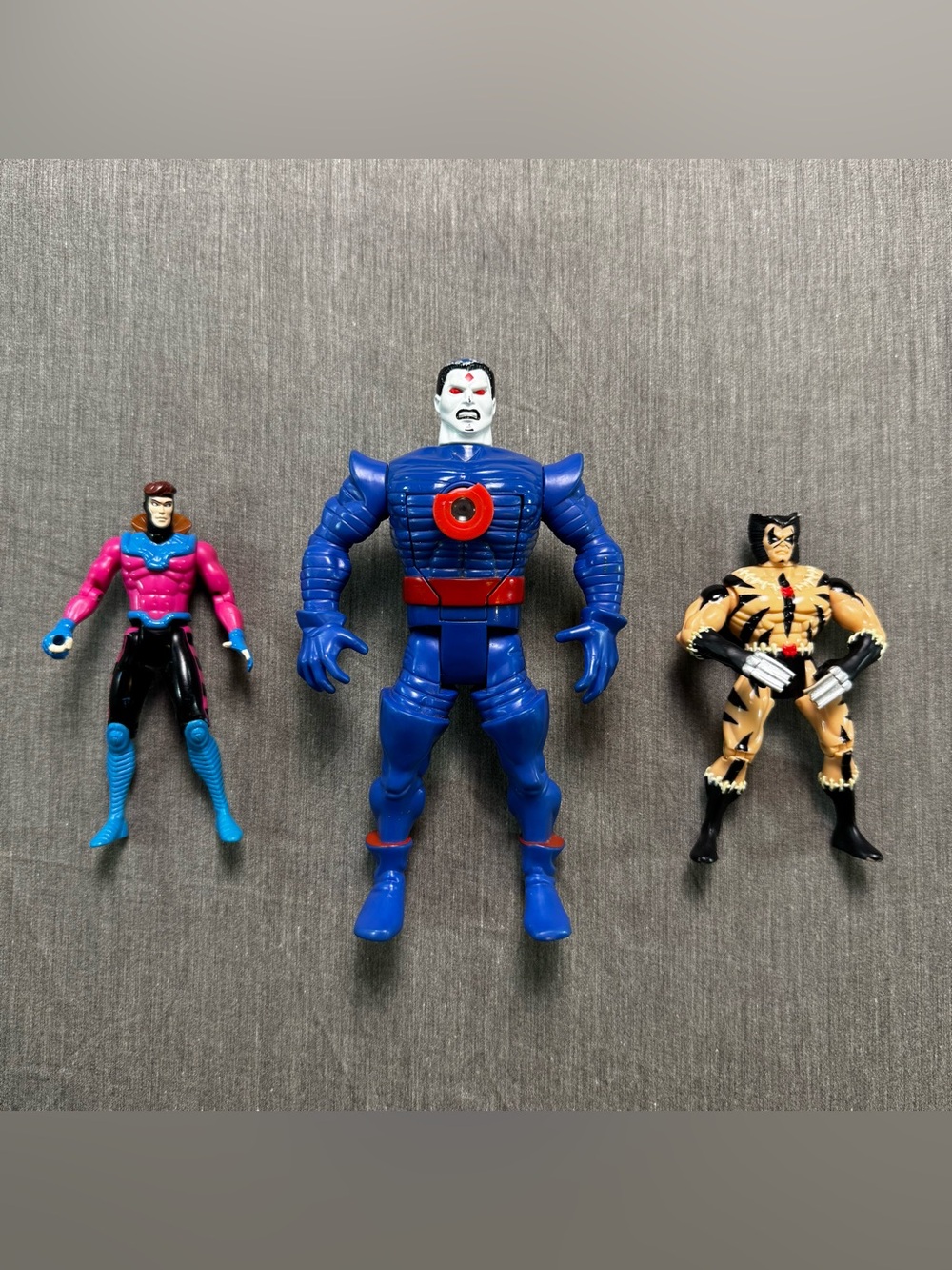 Vintage X-Men Action Figures Lot Toy Biz 1990s Gambit Wolverine Mr Sinister